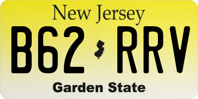 NJ license plate B62RRV