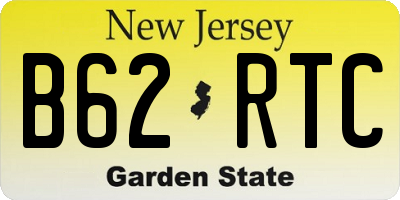 NJ license plate B62RTC