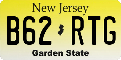 NJ license plate B62RTG