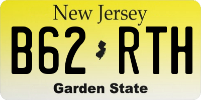 NJ license plate B62RTH
