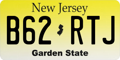 NJ license plate B62RTJ