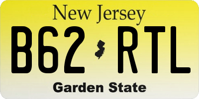 NJ license plate B62RTL