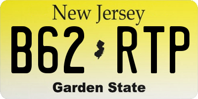 NJ license plate B62RTP