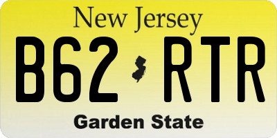 NJ license plate B62RTR