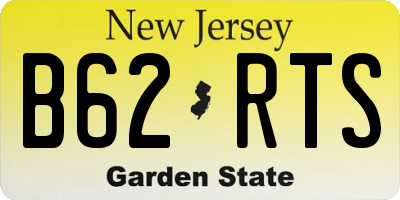 NJ license plate B62RTS