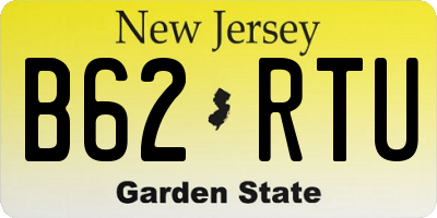 NJ license plate B62RTU