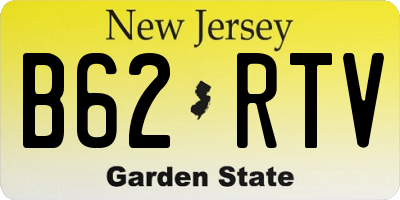 NJ license plate B62RTV
