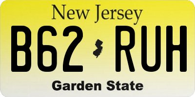 NJ license plate B62RUH