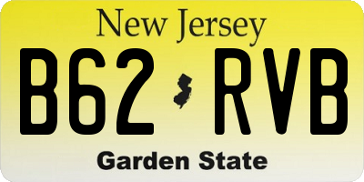 NJ license plate B62RVB