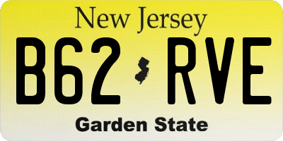 NJ license plate B62RVE