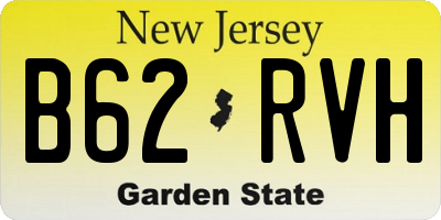 NJ license plate B62RVH
