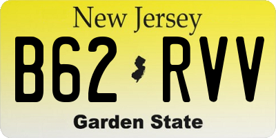NJ license plate B62RVV