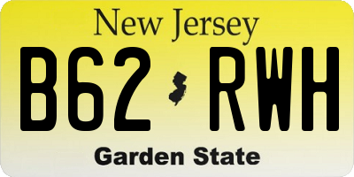 NJ license plate B62RWH