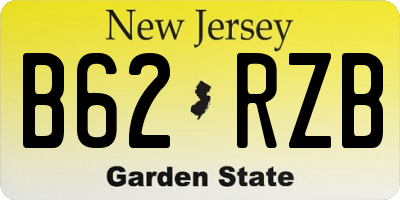 NJ license plate B62RZB