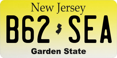NJ license plate B62SEA