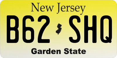 NJ license plate B62SHQ