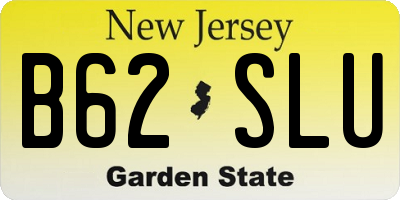 NJ license plate B62SLU