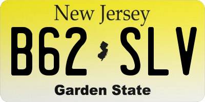 NJ license plate B62SLV