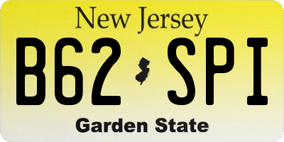 NJ license plate B62SPI