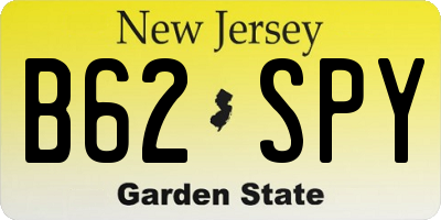 NJ license plate B62SPY