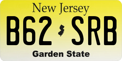 NJ license plate B62SRB