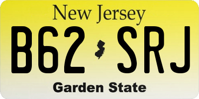 NJ license plate B62SRJ