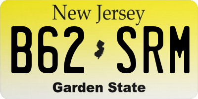 NJ license plate B62SRM