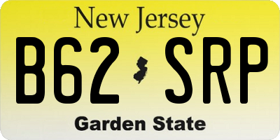 NJ license plate B62SRP
