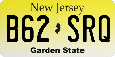 NJ license plate B62SRQ