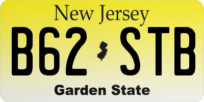 NJ license plate B62STB