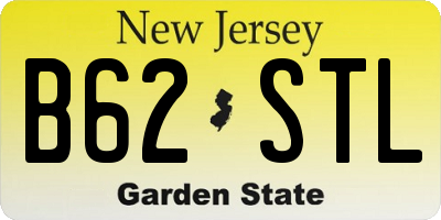 NJ license plate B62STL