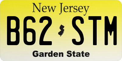 NJ license plate B62STM