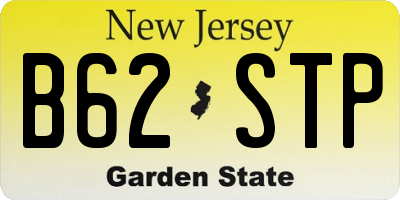 NJ license plate B62STP