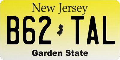 NJ license plate B62TAL