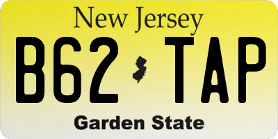 NJ license plate B62TAP