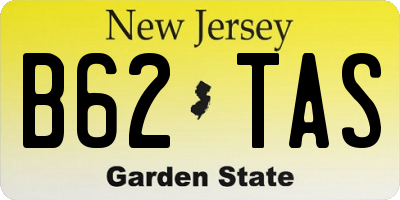 NJ license plate B62TAS