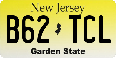 NJ license plate B62TCL