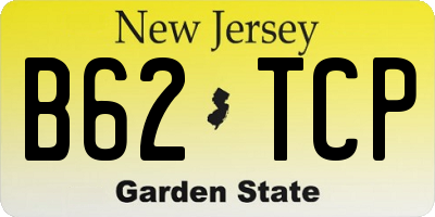 NJ license plate B62TCP