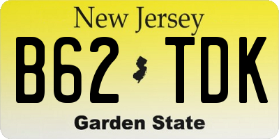 NJ license plate B62TDK