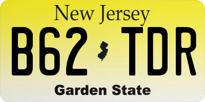 NJ license plate B62TDR