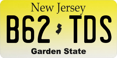 NJ license plate B62TDS