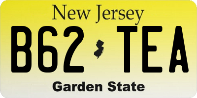 NJ license plate B62TEA