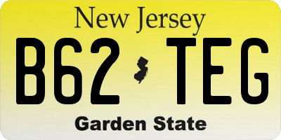 NJ license plate B62TEG