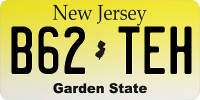 NJ license plate B62TEH