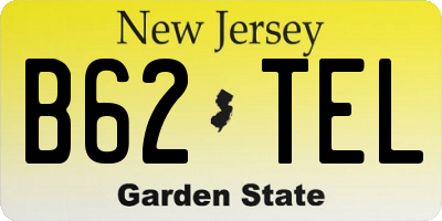 NJ license plate B62TEL