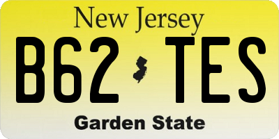 NJ license plate B62TES