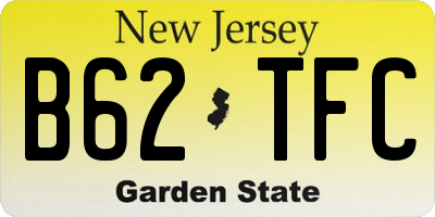 NJ license plate B62TFC
