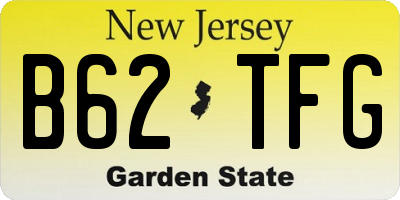 NJ license plate B62TFG
