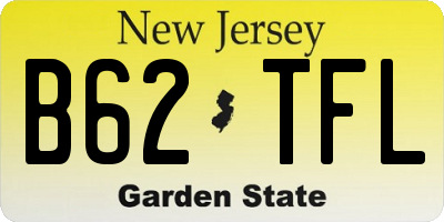 NJ license plate B62TFL