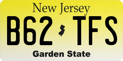 NJ license plate B62TFS